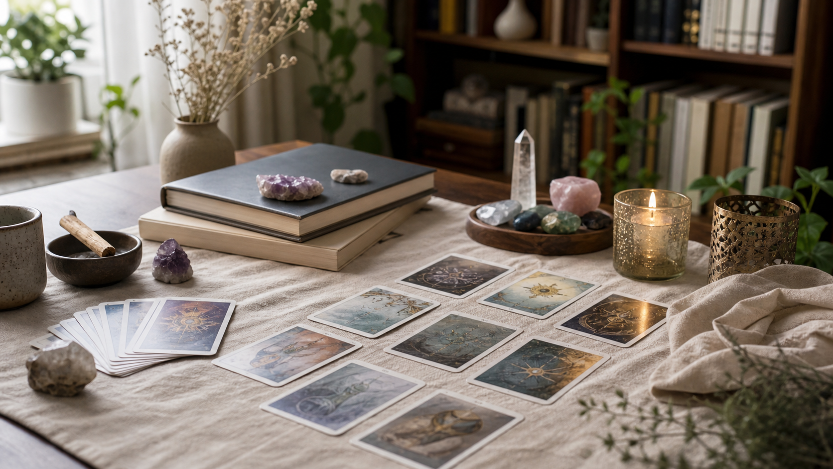 Tarot mentorship study table